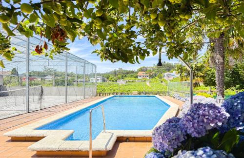Vilanova de Arousa Apartment | A casa dos Viñedos, finca con piscina privada