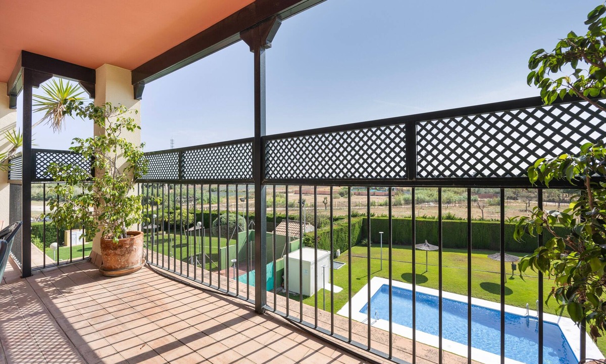 Chipiona Apartment | Apartment 'Camaleón 7' with Shared Pool, Private Terrace and Air Conditioning