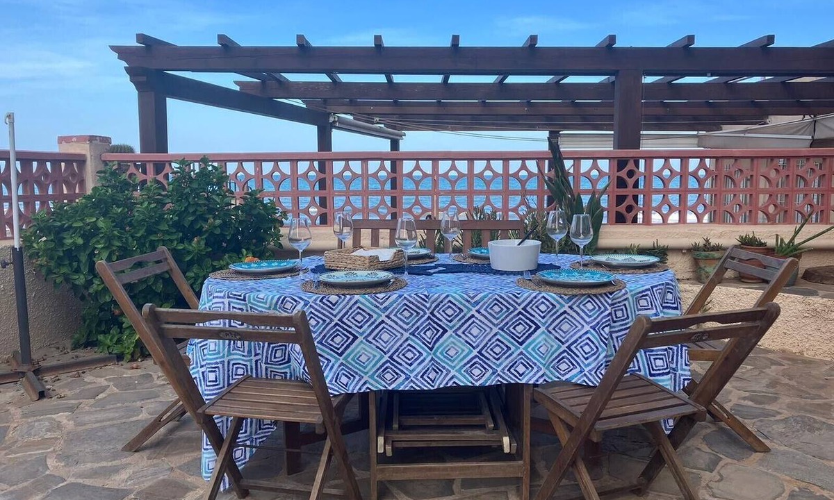 San Javier Apartment | Apartment 'Mar De Luz' with Sea View, Shared Pool and Air Conditioning