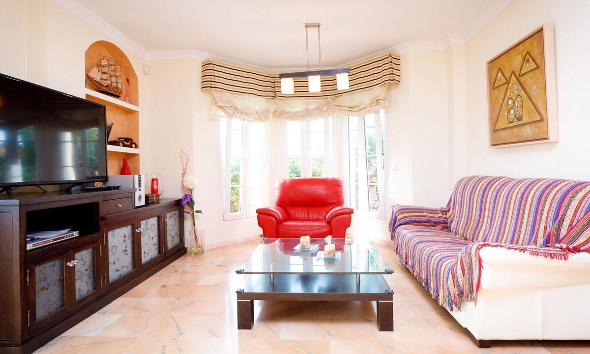Benajarafe House | Beautiful private villa for 8 guests with A/C, private pool, WIFI, TV and terrace