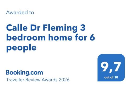 Santiago de la Ribera House | Calle Dr Fleming 3 bedroom home for 6 people