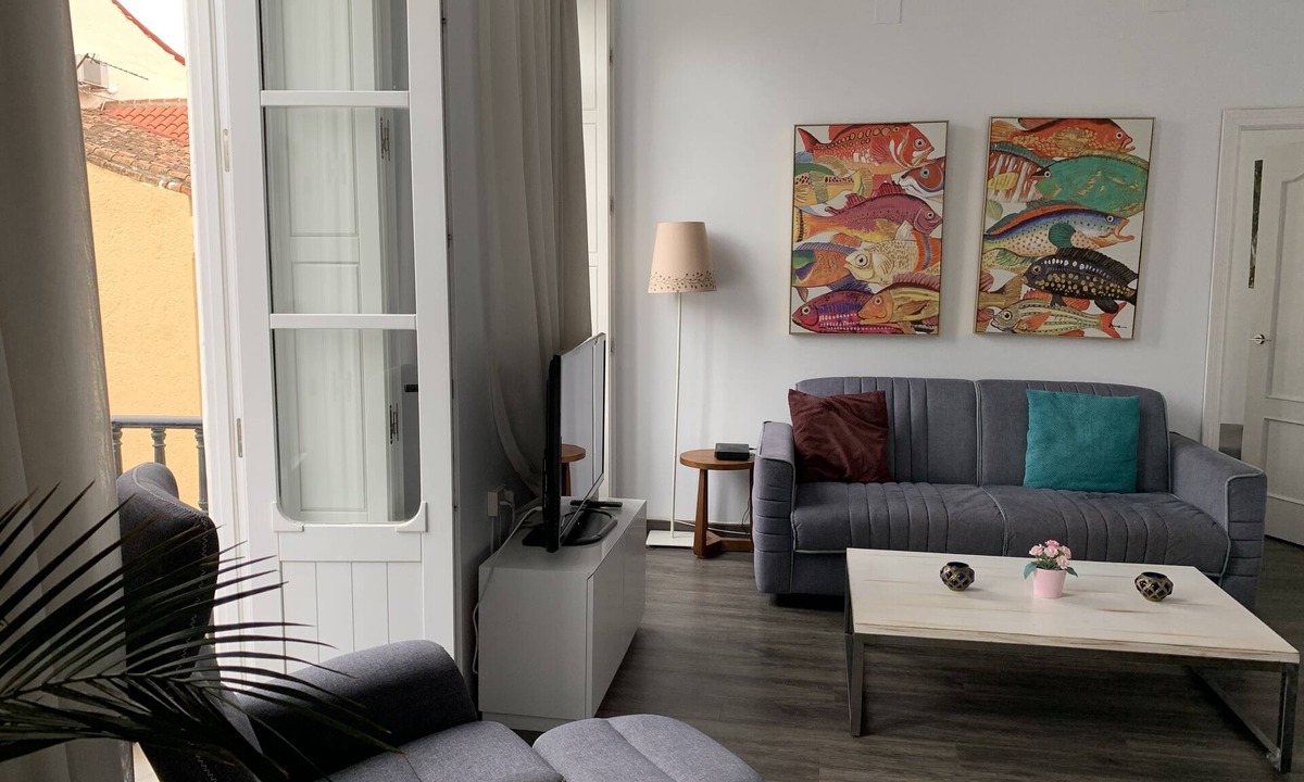 Centro Apartment | Charming 1 BR Apartment in Málaga Historical Center, WIFI and balconies (4p)