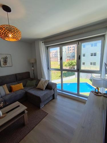 Malpica de Bergantinos Apartment | Las gaviotas,playa,piscinayparking
