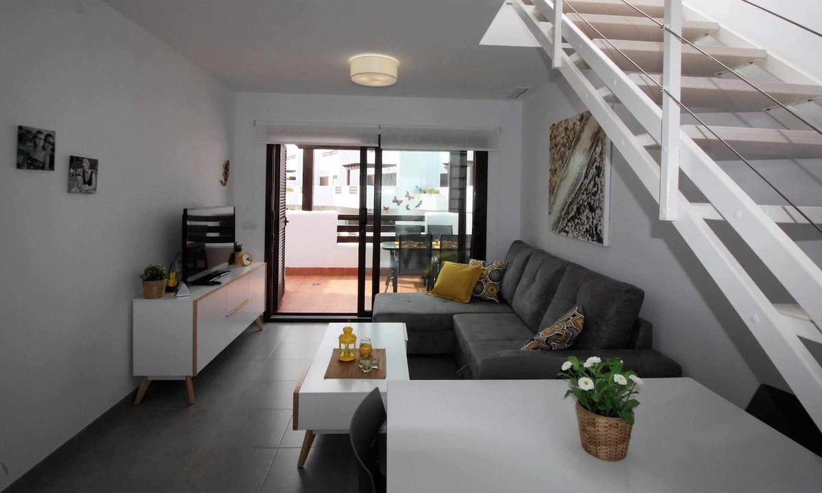 Mar de Pulpi Apartment | Oona, apartment with balcony, roof terrace and communal pool