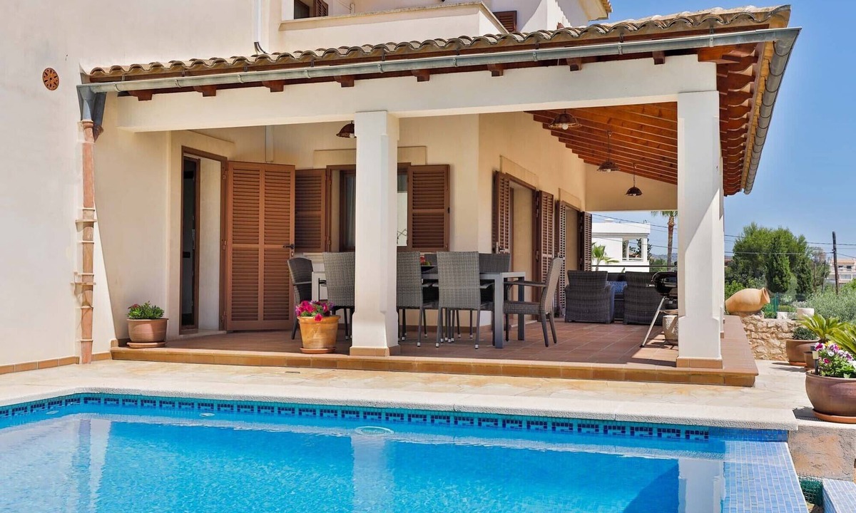 Portopetro House | Vidal for 8 people, private pool and garden in Portopetro, A/C, Wi-Fi