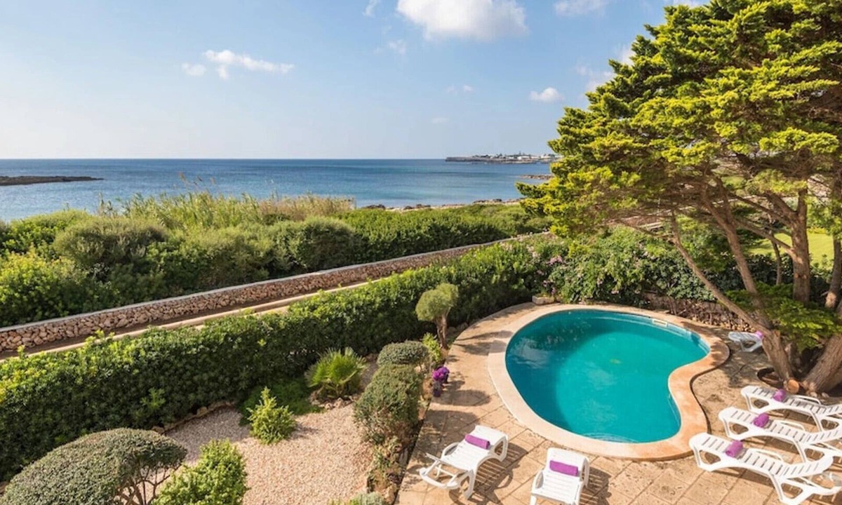 Sant Lluis Villa | Villa MAR BLAU, sea views, 6 pax, Air Conditioning