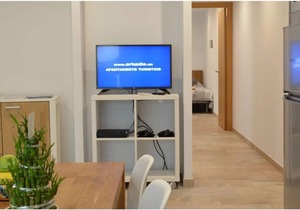 1.2 NEW in center ROSES with WI-FI, AC and TV sat at 60 m MAR