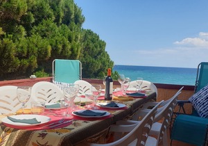 Apartment with garden at 11 meters from the sand beach of la Fosca.