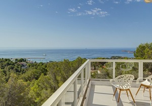 Villa with absolutely fantastic sea view, exclusive location in Costa d'En Blanes