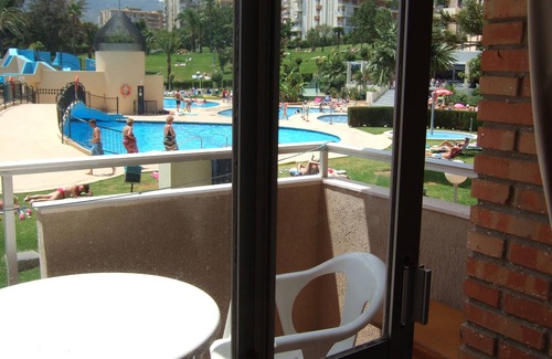 Benalmadena Costa Apartment | A beautiful studio apt overlooking pools ' Minerva.Jupiter @ Bonanza Square '