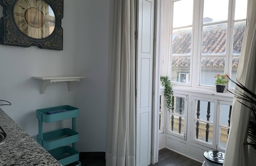 Centro Apartment | Charming 1 BR Apartment in Málaga Historical Center, WIFI and balconies (4p)
