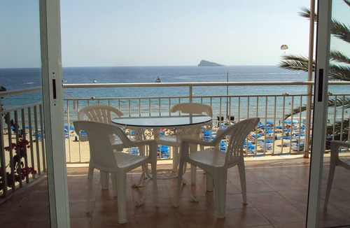 Benidorm Apartment | 5th floor Beach front apartment outstanding views out to sea and Benidorm island