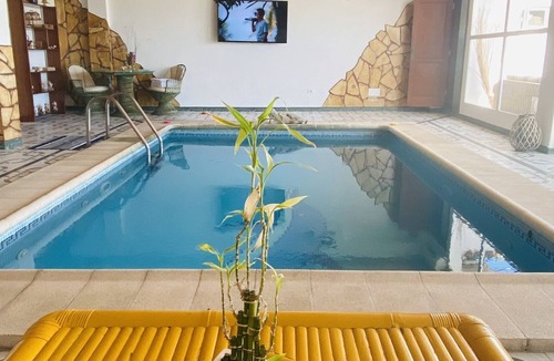 Arucas Apartment | Apartment Delfin Azul with private heated pool (indoor wood)