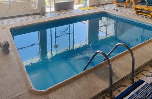 Arucas Apartment | Apartment Delfin Azul with private heated pool (indoor wood)