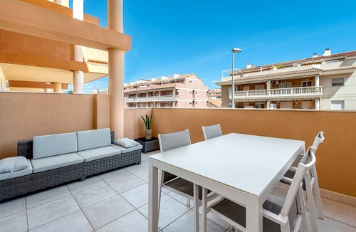 Canet de Berenguer Apartment | Apartment 'Lopimar Exclusivo' with Private Terrace, Wi-Fi and Air Conditioning