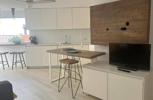 San Javier Apartment | Apartment 'Mar De Luz' with Sea View, Shared Pool and Air Conditioning