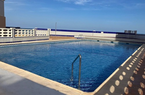 San Javier Apartment | Apartment 'Mar De Luz' with Sea View, Shared Pool and Air Conditioning