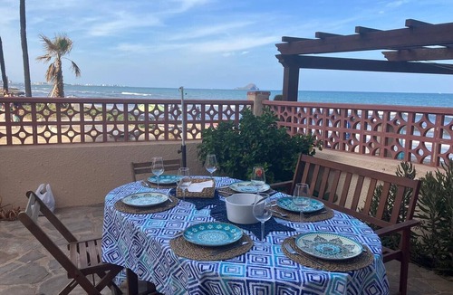 San Javier Apartment | Apartment 'Mar De Luz' with Sea View, Shared Pool and Air Conditioning
