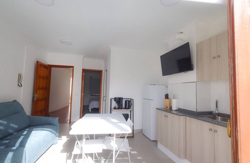 Puerto Naos Apartment | Apartment 'Playa Delphin 402' with Sea View, Balcony and Wi-Fi