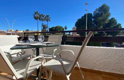 Santiago de la Ribera Apartment | Apartment with private balcony