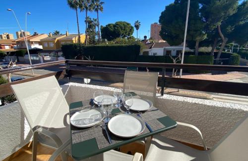 Santiago de la Ribera Apartment | Apartment with private balcony