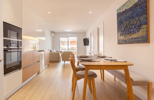 Canet de Mar Apartment | 'Blue Coast' Apartment with Sea View, Wi-Fi, and Air Conditioning