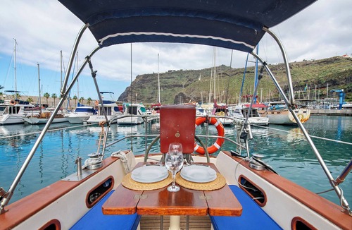 Tazacorte Boat Rental | Boat 'Ventisquero' with Sea View, Private Terrace and Balcony