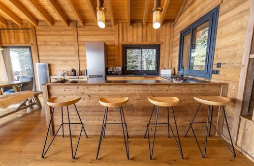 Les Angles Ski Chalet | Chalet with spa/heated pool, lake view, ski-in/ski-out access, fire pit, 5-star rating