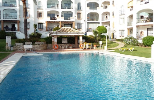 Mijas Apartment | Close to sea in Rivera. Pool and beautiful garden. Close to golf