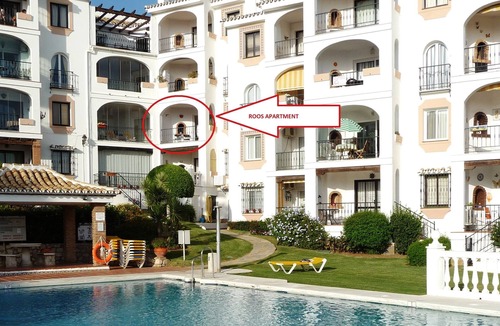 Mijas Apartment | Close to sea in Rivera. Pool and beautiful garden. Close to golf