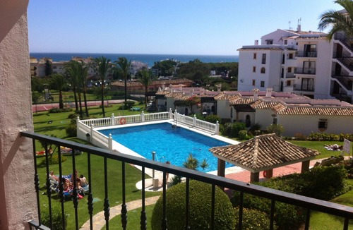 Mijas Apartment | Close to sea in Rivera. Pool and beautiful garden. Close to golf