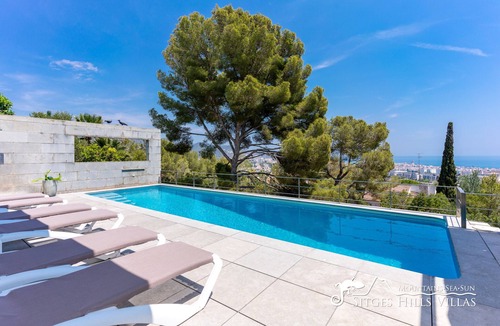 Vallpineda Villa | Cool & Modern Villa Giovanna with A/C & Sea Views