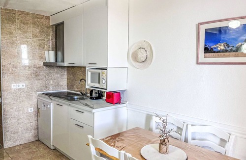 Alcossebre Apartment | Cosy apartment for 3 guests with pool, terrace and pets allowed