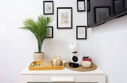 San Isidro Apartment | Eden Rentals 101 Surfy Stylish BedandCoffee Room