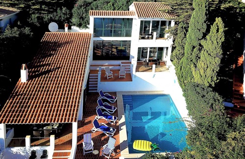 Cala Llonga Villa | Fantastic seafront villa- stunning sea views, steps to beach, private pool, bar.