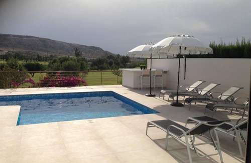 Algorfa Villa | Finca "Modern Orquidea Frontline" with Mountain View, Private Pool & Wi-Fi