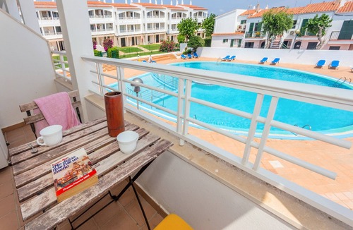 Cala en Blanes Apartment | Holiday Apartment "Cala'n Blanes Park 228" with Shared Pool, Balcony and Air Conditioning.