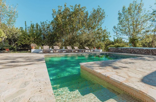 Sant Rafael de Sa Creu House | Holiday Home 'Can March Authentic Finca' with Mountain View, Wi-Fi and Air Conditioning