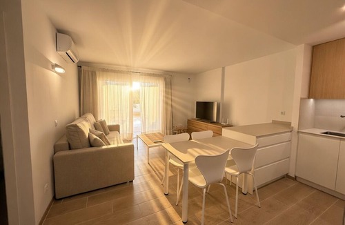 Cala Bona Apartment | Idyllic apartment steps from the beach with mountain views