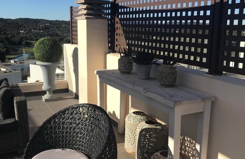 Santa Eulalia del Rio Villa | Immersed in the greenery of the Ibiza golf club,with private beach,swimming pool