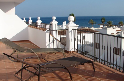 Castillo de Sabinillas Apartment | In a front line beach location, huge terrace