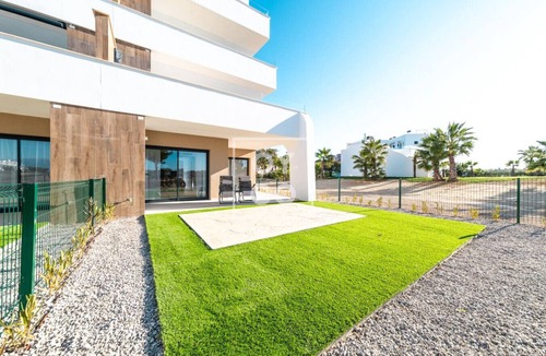 Alhama de Murcia Apartment | Isla de la Luz: Resort apt, pool, private garden, mountain views - by OYOOSTAYS