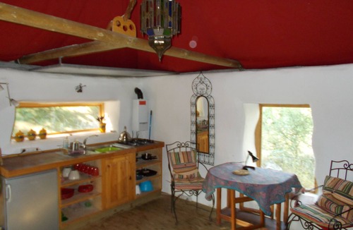 Zafarraya House | La Carpa.Bigtop in a woodland setting