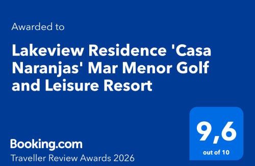 Torre-Pacheco Apartment | Lakeview Residence 'Casa Naranjas' Mar Menor Golf and Leisure Resort