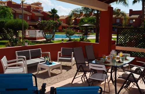 Mar de Cristal Ski Chalet | Large house with patio, pool views, free wifi, satellite tv, parking