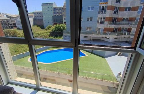 Malpica de Bergantinos Apartment | Las gaviotas,playa,piscinayparking