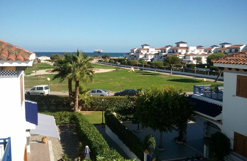Vera Beach Apartment | Living room with balcony and sea view, waterfront and south-facing