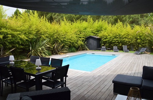 Moliets-et-Maa Villa | Luxurious Villa, Modern, 10 p., Air Condition, Heated Pisc, Bicycles available, pr. beach/golf
