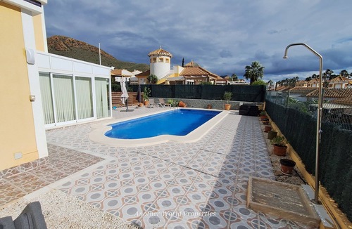 Mazarron Ski Chalet | MAZARRON COUNTRY CLUB 31, 3 BED 2 BATH, LARGE PRIVATE POOL AND AIR CONDITIONING.