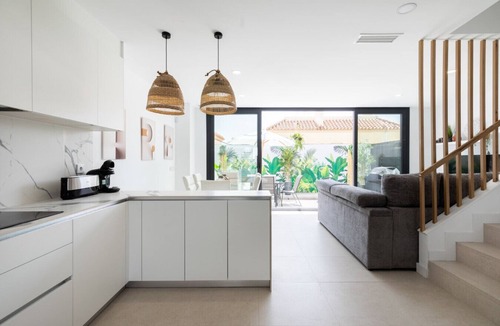 Carihuela House | Modern Two-Floor Townhouse Next to the Beach